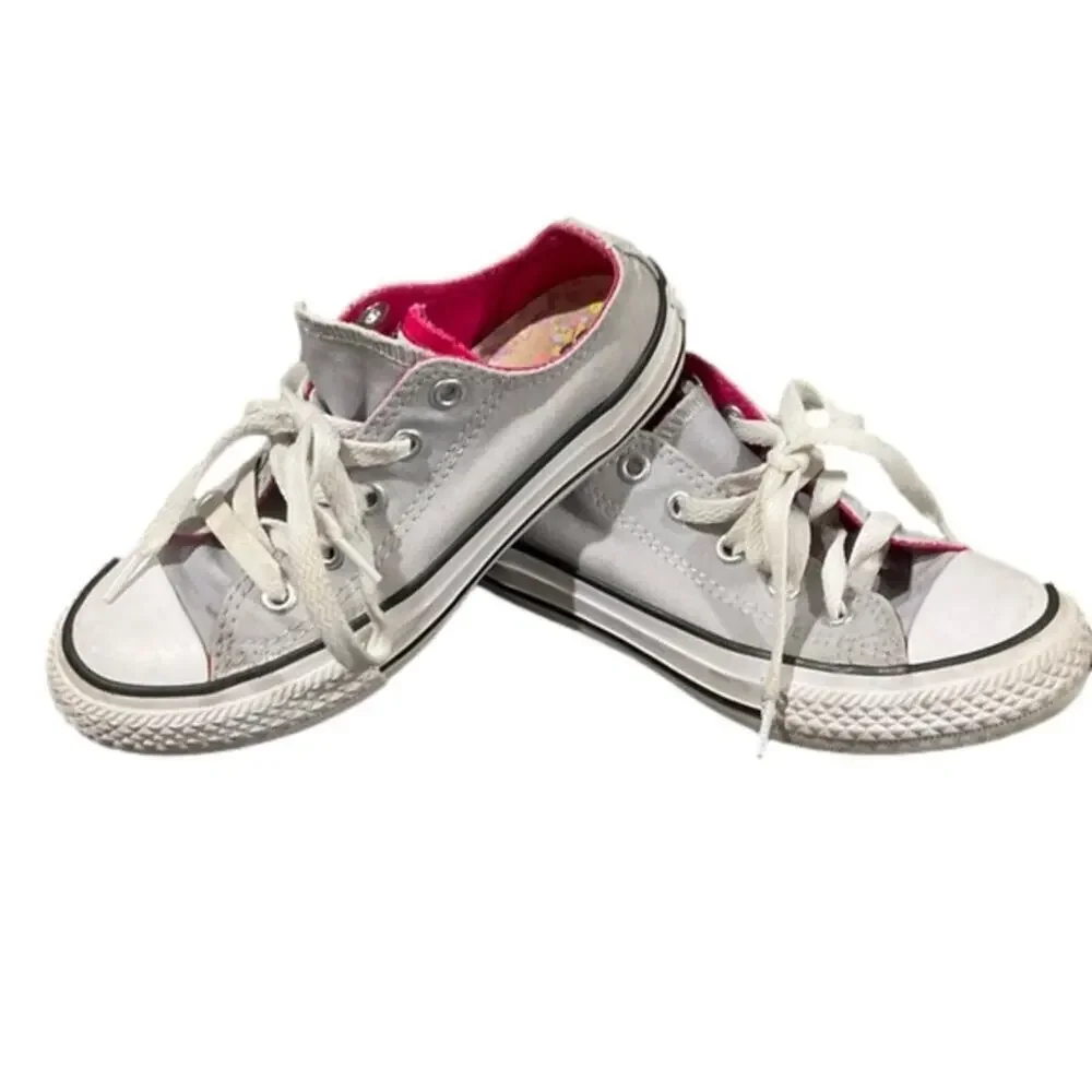 Converse Girls Shoes Sneakers Double Layer Tongue Confetti Size 12
